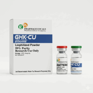Vial de GHK-Cu de 200 mg péptido de cobre de venta en Suplementos Guadalajara con envío express a todo México.