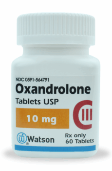 Frasco de Anavar Watson Oxandrolona de 60 tabletas de 10 mg de venta en México.